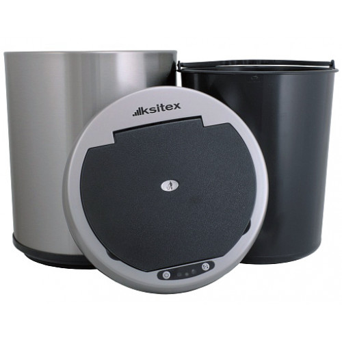 Урна для мусора автоматическая Ksitex AGB-12L с сенсорной крышкой металлическая матовая