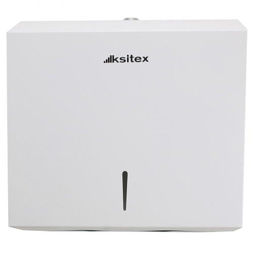 Диспенсер листовых бумажных полотенец Ksitex TH-5825 MW металлический белый