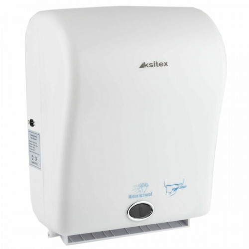 Диспенсер рулонных бумажных полотенец Ksitex X-3322W сенсорный автоматический пластик белый
