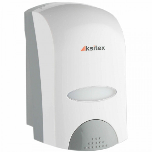 Дозатор жидкого мыла Ksitex SD-6010 настенный пластиковый бело-серый