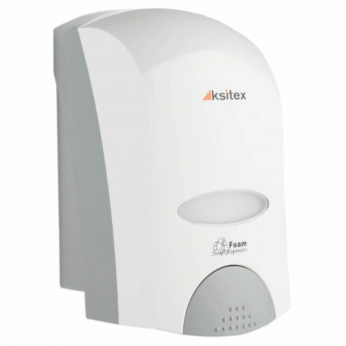 Дозатор мыла-пены Ksitex FD-6010 механический настенный бело-серый