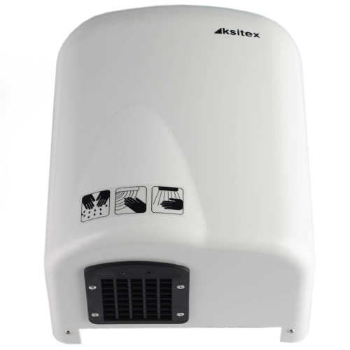 Сушилка для рук Ksitex M-1650 электрическая автоматическая 1650 ватт пластиковая белая