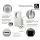 Сушилка для рук с каплесборником Ksitex M-5555 JET скоростная белая