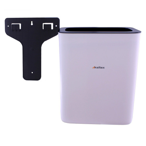 Урна (ведро) для мусора подвесная Ksitex GBW-26W пластиковое белое